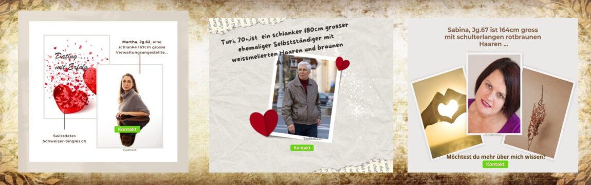 Unsere Singles Martha, Turi und Sabina