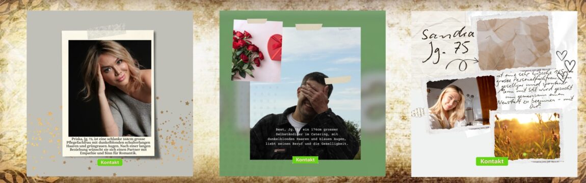 Unsere Singles Priska, Beat und Sandra